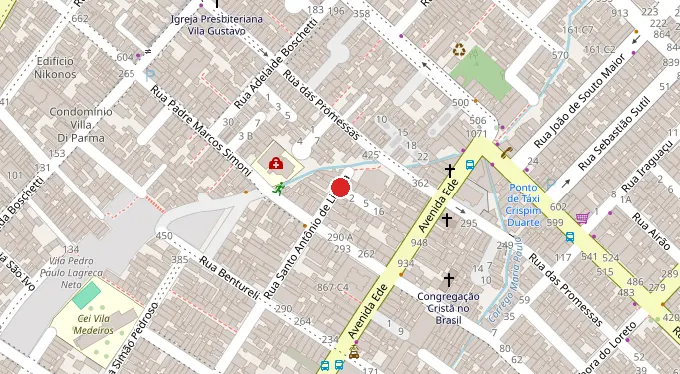 Mapa da localização