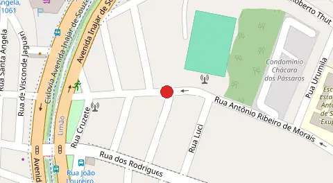 Mapa da localização