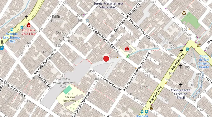 Mapa da localização