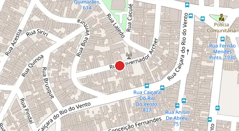 Mapa da localização