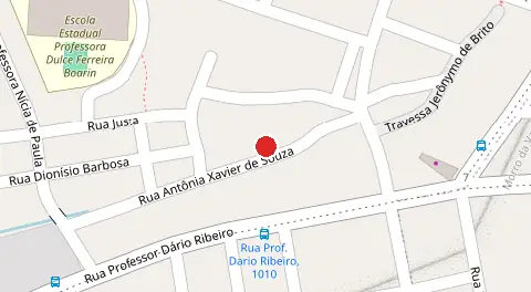 Mapa da localização