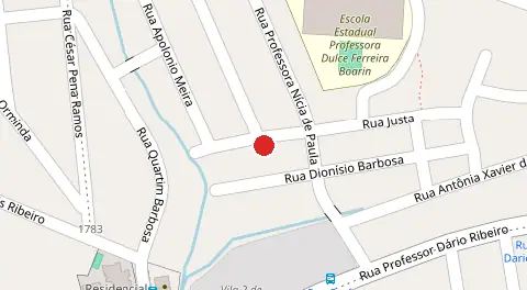 Mapa da localização
