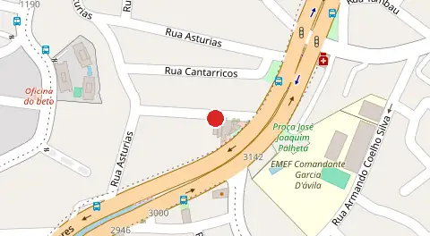 Mapa da localização