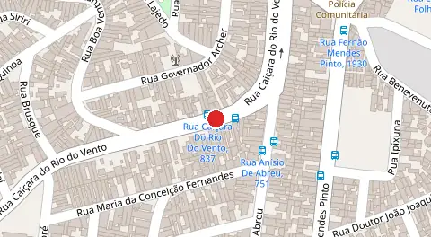 Mapa da localização