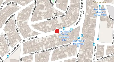 Mapa da localização