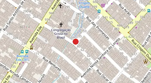 Mapa da localização