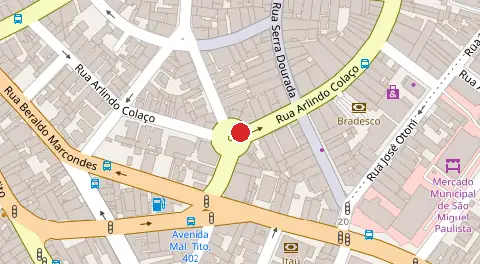 Mapa da localização