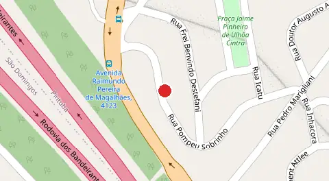 Mapa da localização