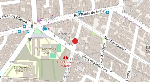 Mapa da localização