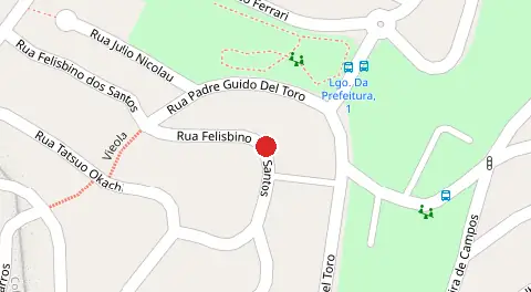 Mapa da localização