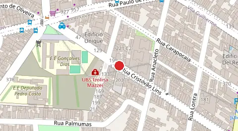 Mapa da localização