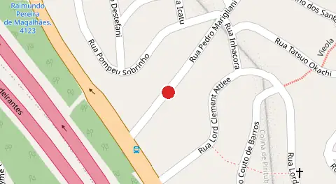 Mapa da localização