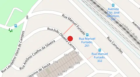 Mapa da localização