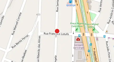 Mapa da localização