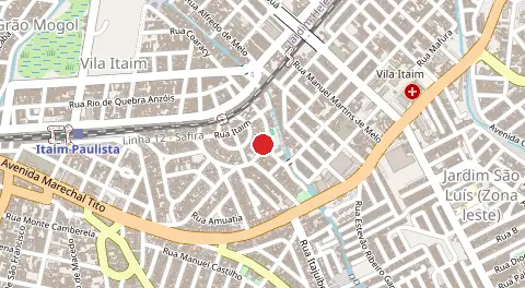 Mapa de Itaim Paulista