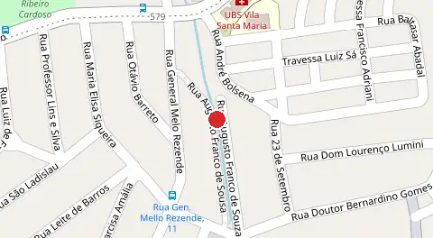 Mapa da localização