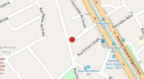 Mapa da localização