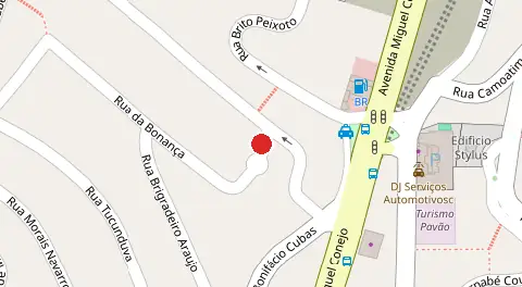 Mapa da localização