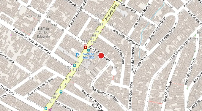 Mapa da localização