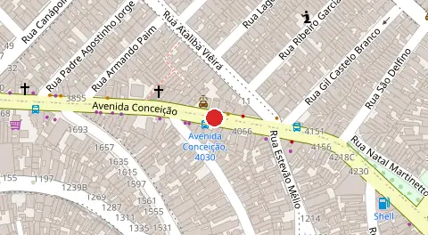 Mapa da localização