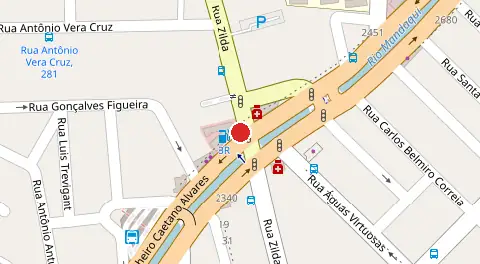 Mapa da localização