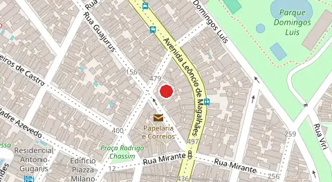 Mapa da localização