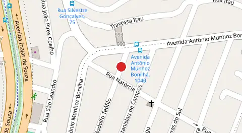 Mapa da localização