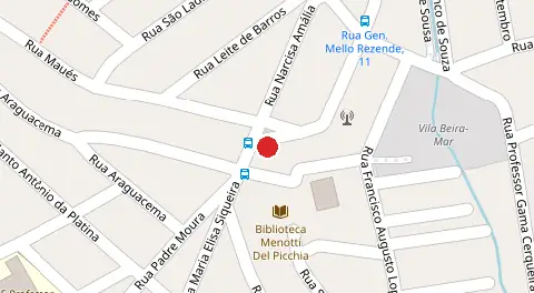 Mapa da localização
