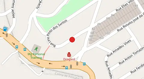Mapa da localização