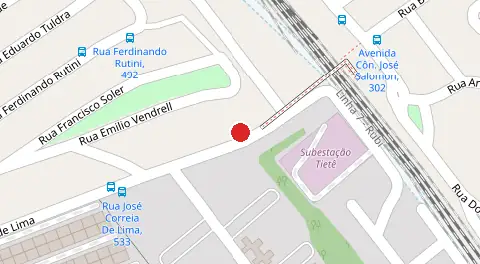 Mapa da localização