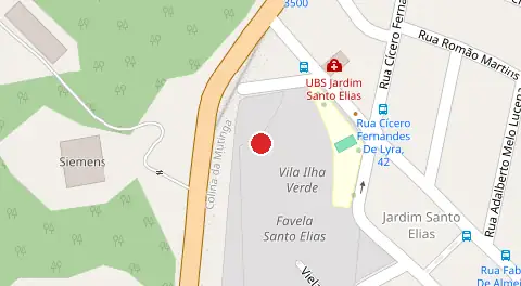 Mapa da localização