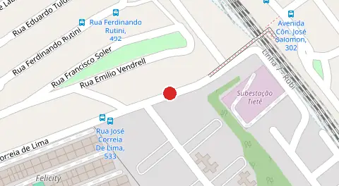 Mapa da localização