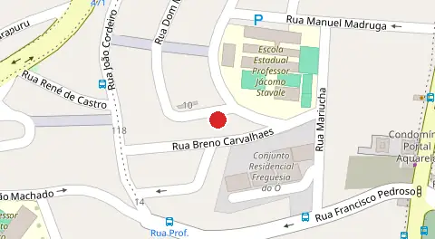 Mapa da localização