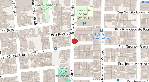 Mapa da localização