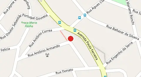 Mapa da localização