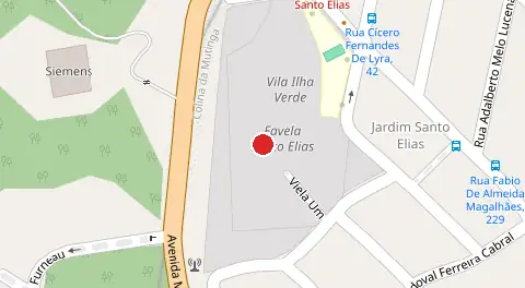 Mapa da localização
