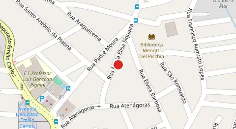 Mapa da localização