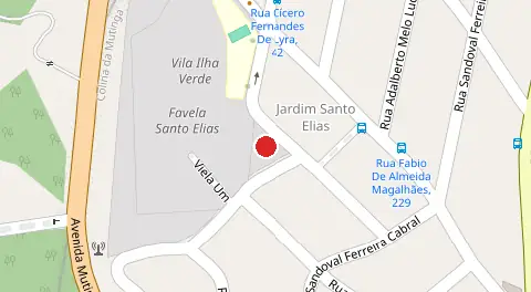 Mapa da localização