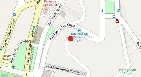 Mapa da localização