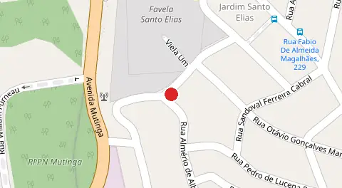 Mapa da localização
