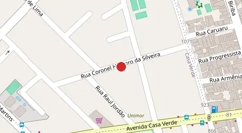 Mapa da localização