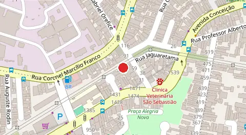 Mapa da localização