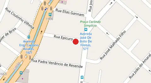 Mapa da localização