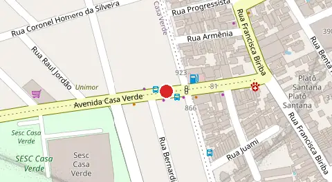 Mapa da localização