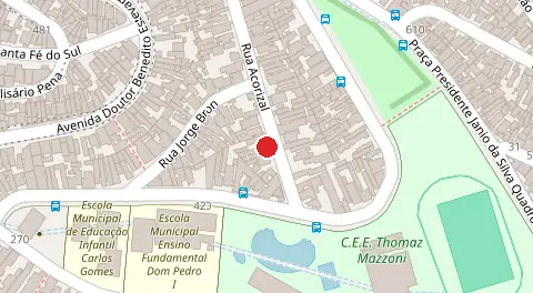 Mapa da localização