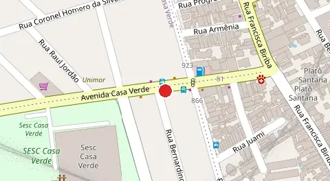 Mapa da localização