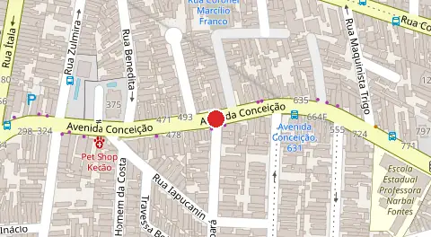 Mapa da localização