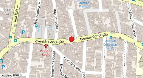 Mapa da localização