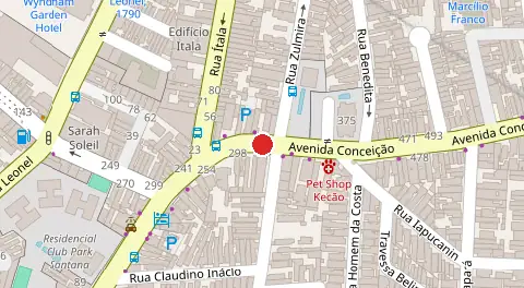 Mapa da localização