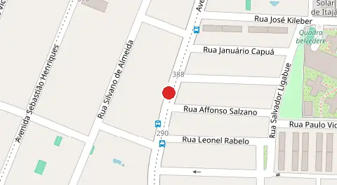Mapa da localização